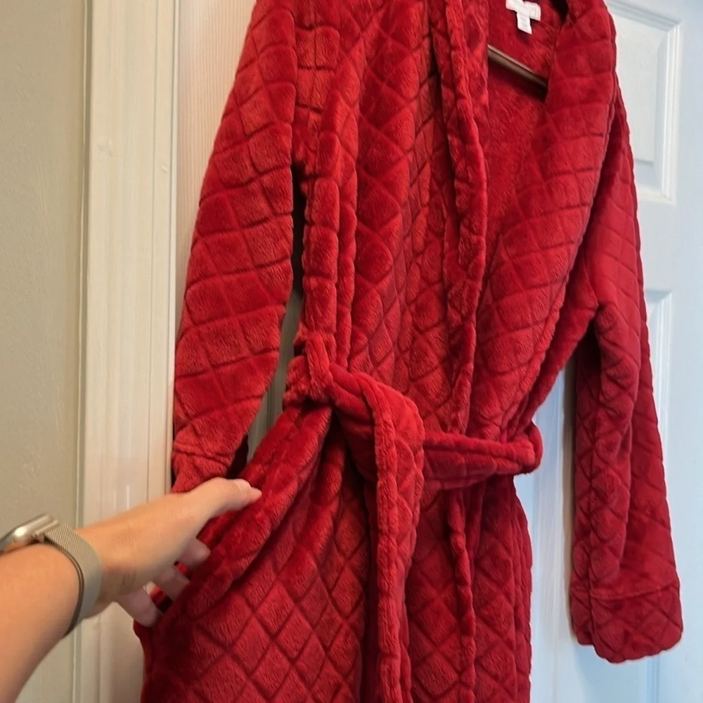 Charter Club Luxurious Red Bathrobe